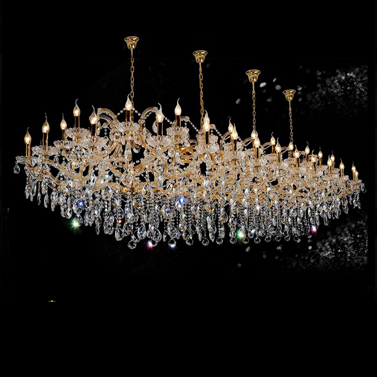 56-light Rectangular Maria Theresa chandelier