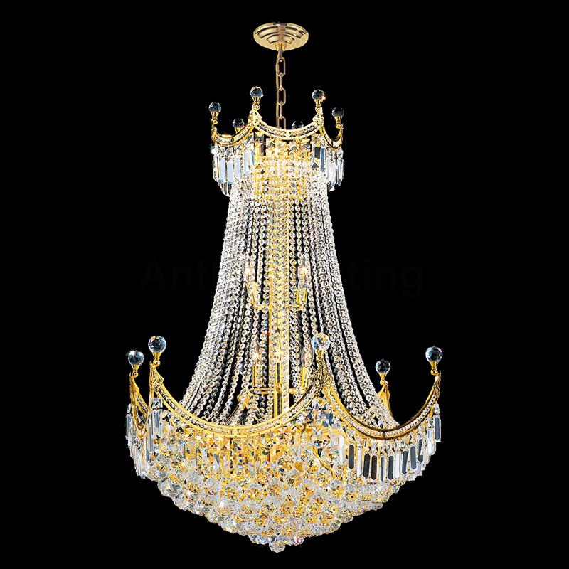 76cm Crown empire gold crystal chandelier 