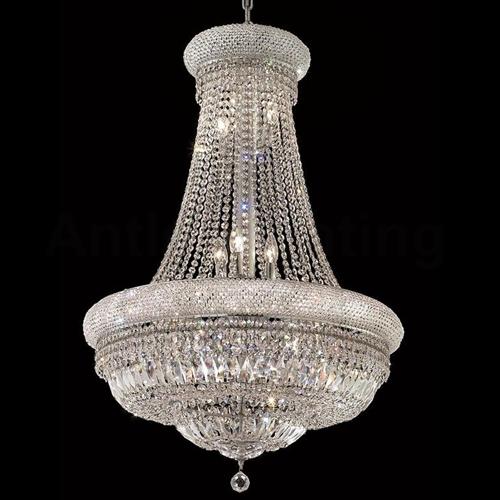 Dia70cm Basket Chrome Chandelier Clear Crystal