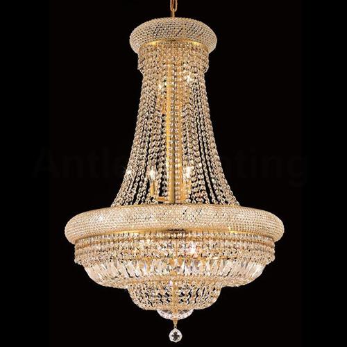 Dia70cm Basket Gold Chandelier Clear Crystal 