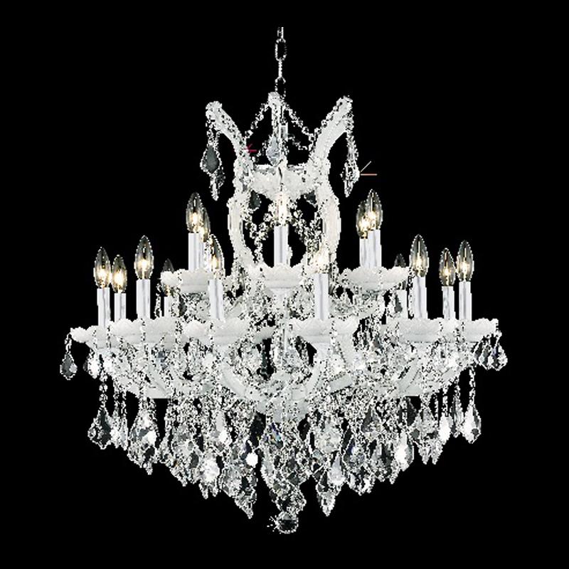 19-light White Maria Theresa classic chandelier - 副本